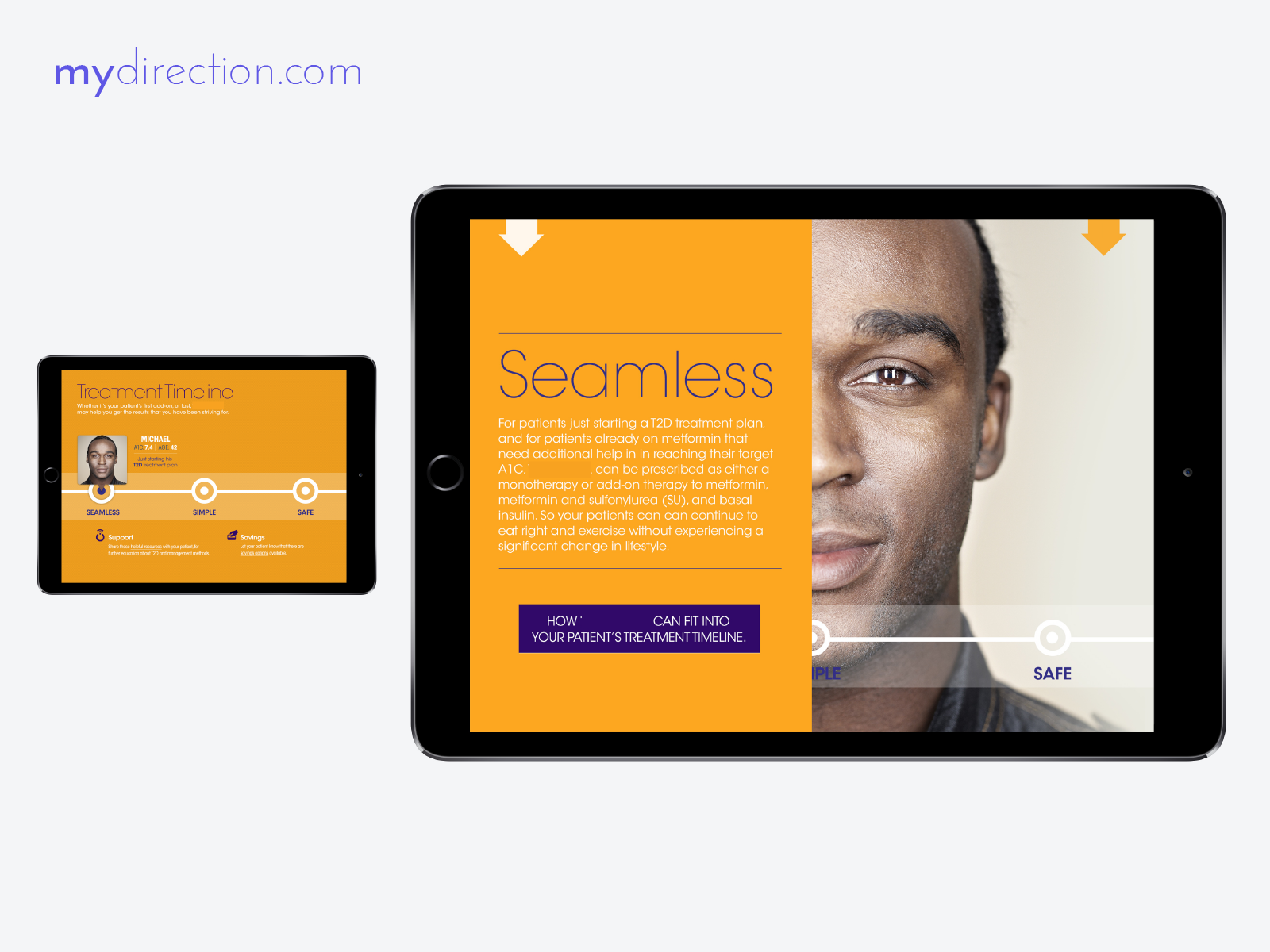 Seamless persona screen