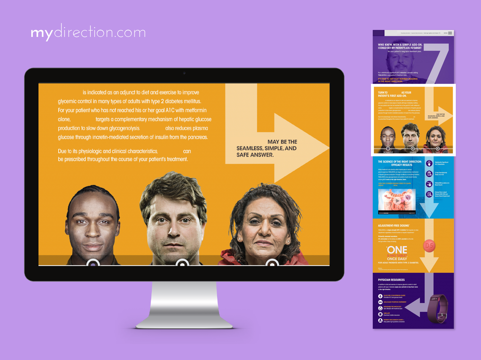 HCP landing page — patient personas